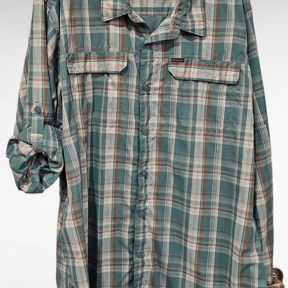 Columbia Omni-Shade Men's Long Sleeve Shirt Size 2XT/2TL - Picture 9 of 12